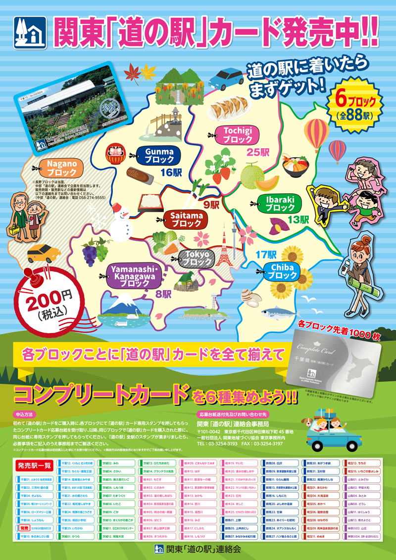 関東「道の駅」カード☆購入上限枚数変更のお知らせに関するページ